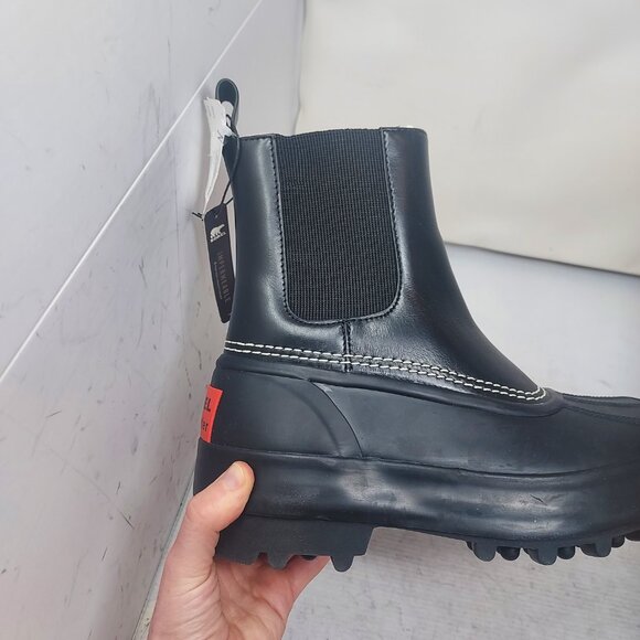 Sorel x Proenza Schouler Women CARIBOU Black Lug Chelsea Boot - Picture 2 of 11